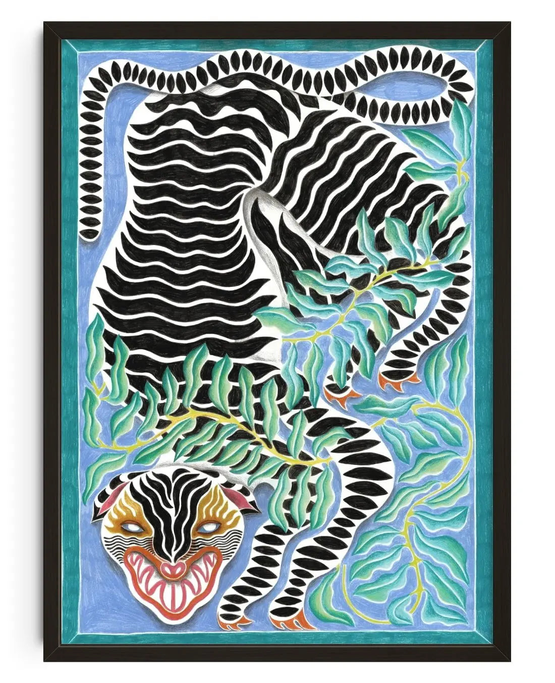 Big Cat contemporary wall art print by Carla Petelski - sold by DROOL