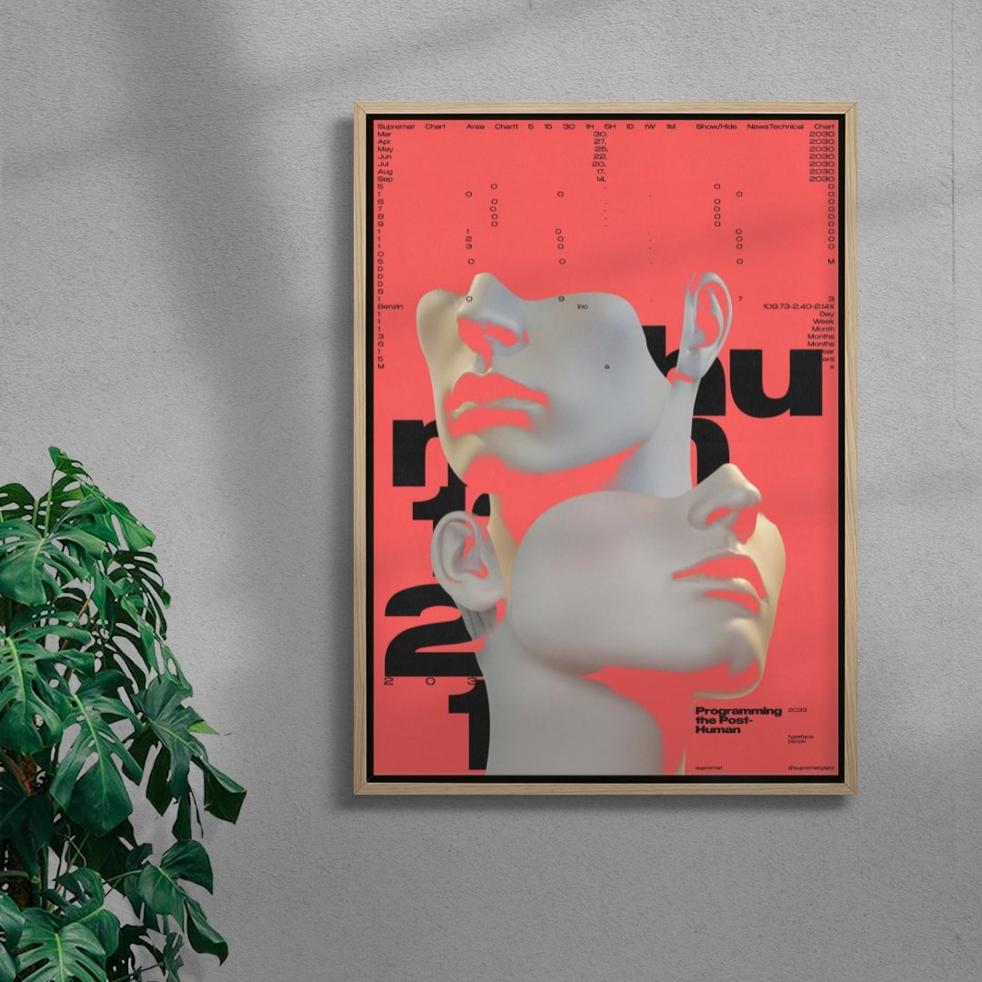 Post-human contemporary wall art print by Roman Post. - sold by DROOL