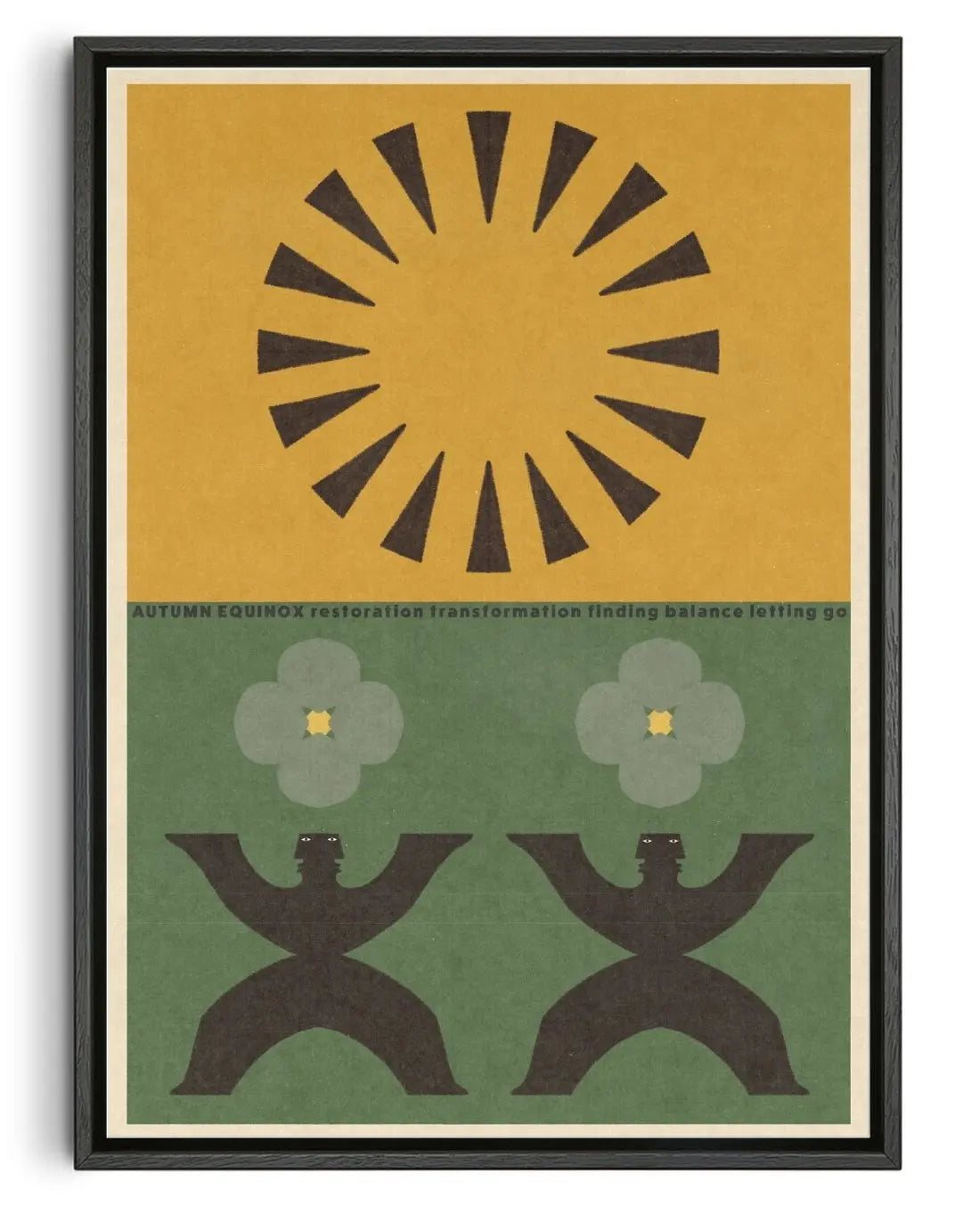 Autumn Equinox 2 contemporary wall art print by Imo Sinclair - sold by DROOL