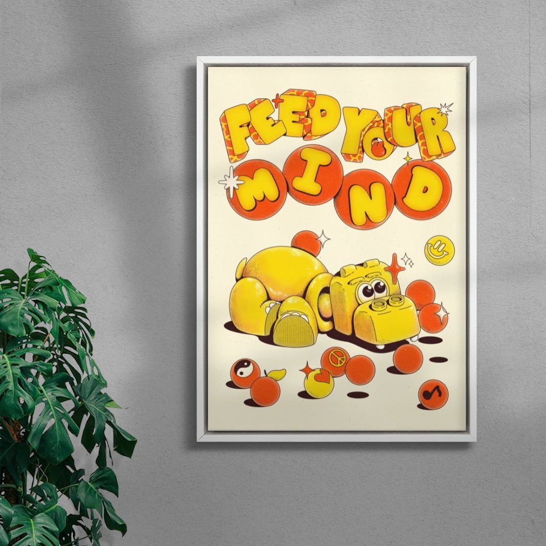 Feed Your Mind contemporary wall art print by My Sunbeam - sold by DROOL
