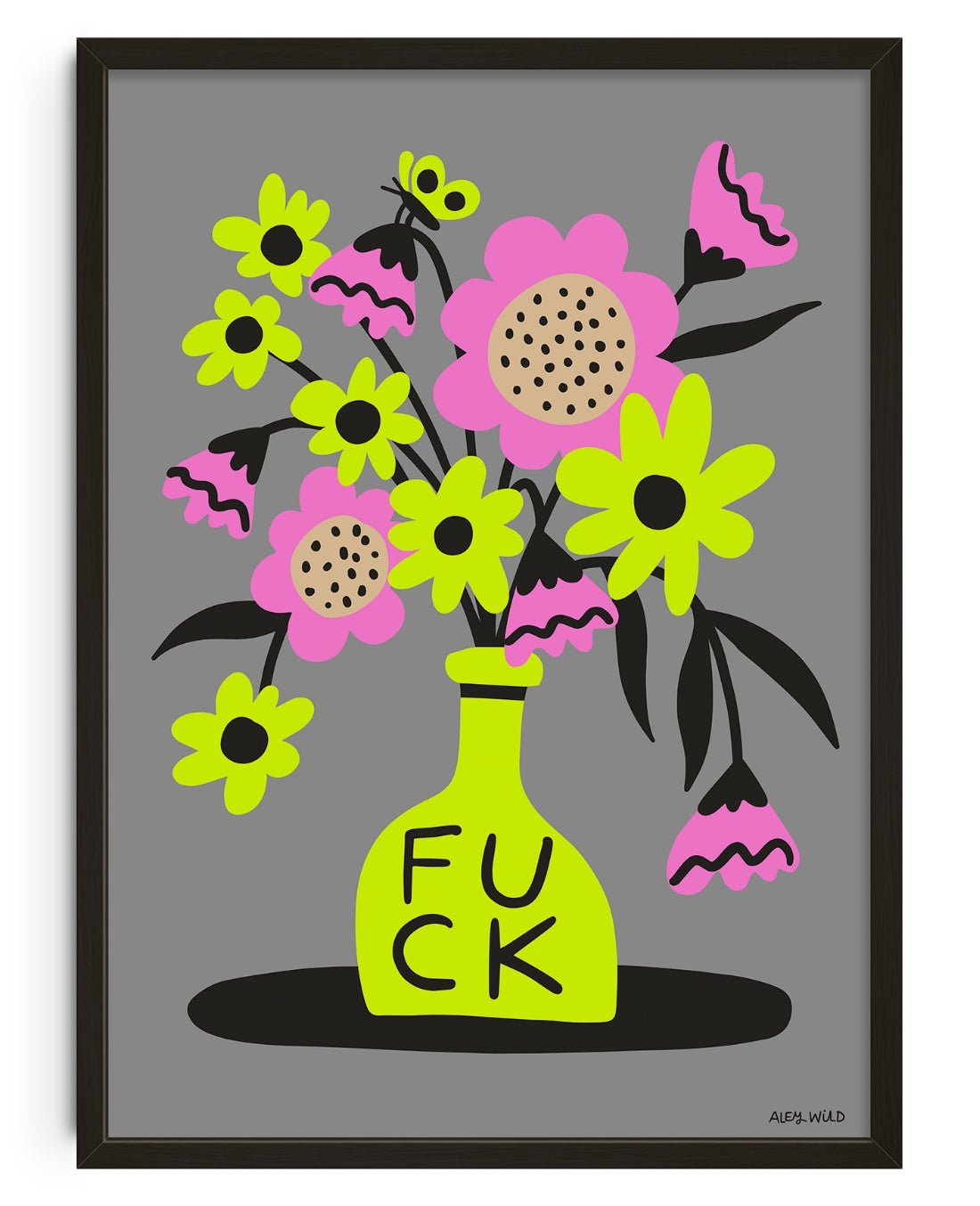 FUCK contemporary wall art print by Aley Wild - sold by DROOL