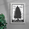 The Silence Of The Forest contemporary wall art print by Todd Pham - sold by DROOL