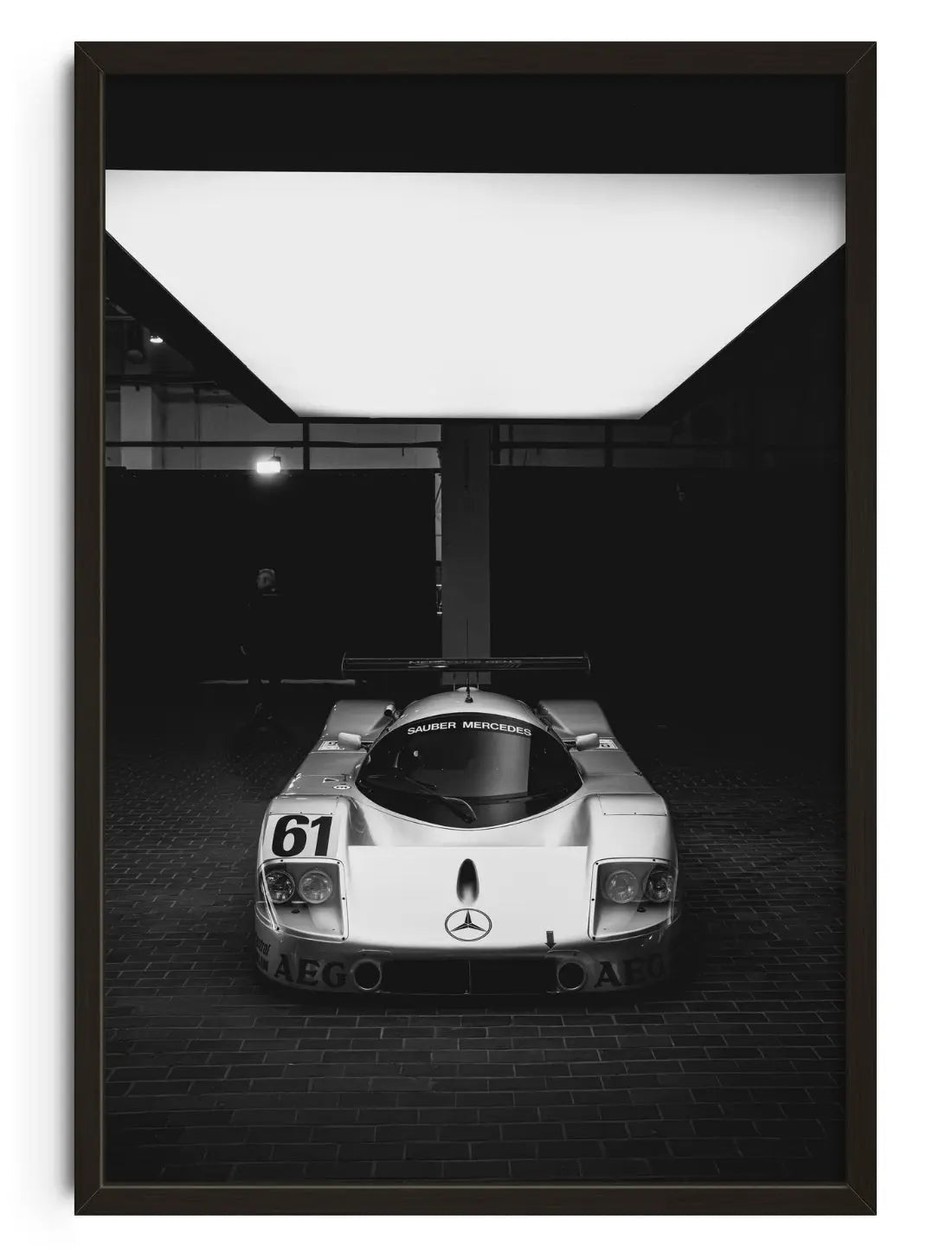Sauber-Mercedes C9 Spotlight contemporary art print by Chris Konrad - sold by DROOL