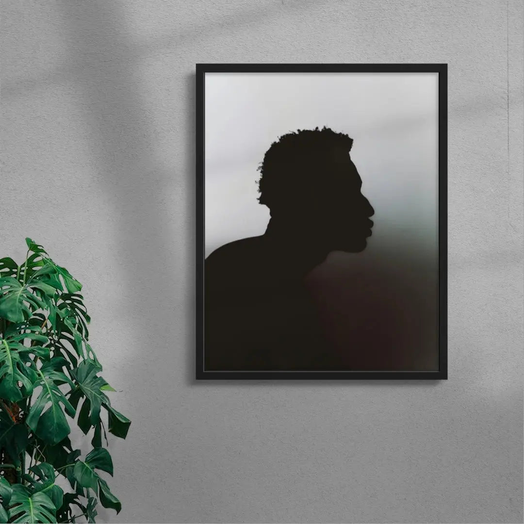 Profile Silhouette contemporary wall art print by Colin Cassidy - sold by DROOL