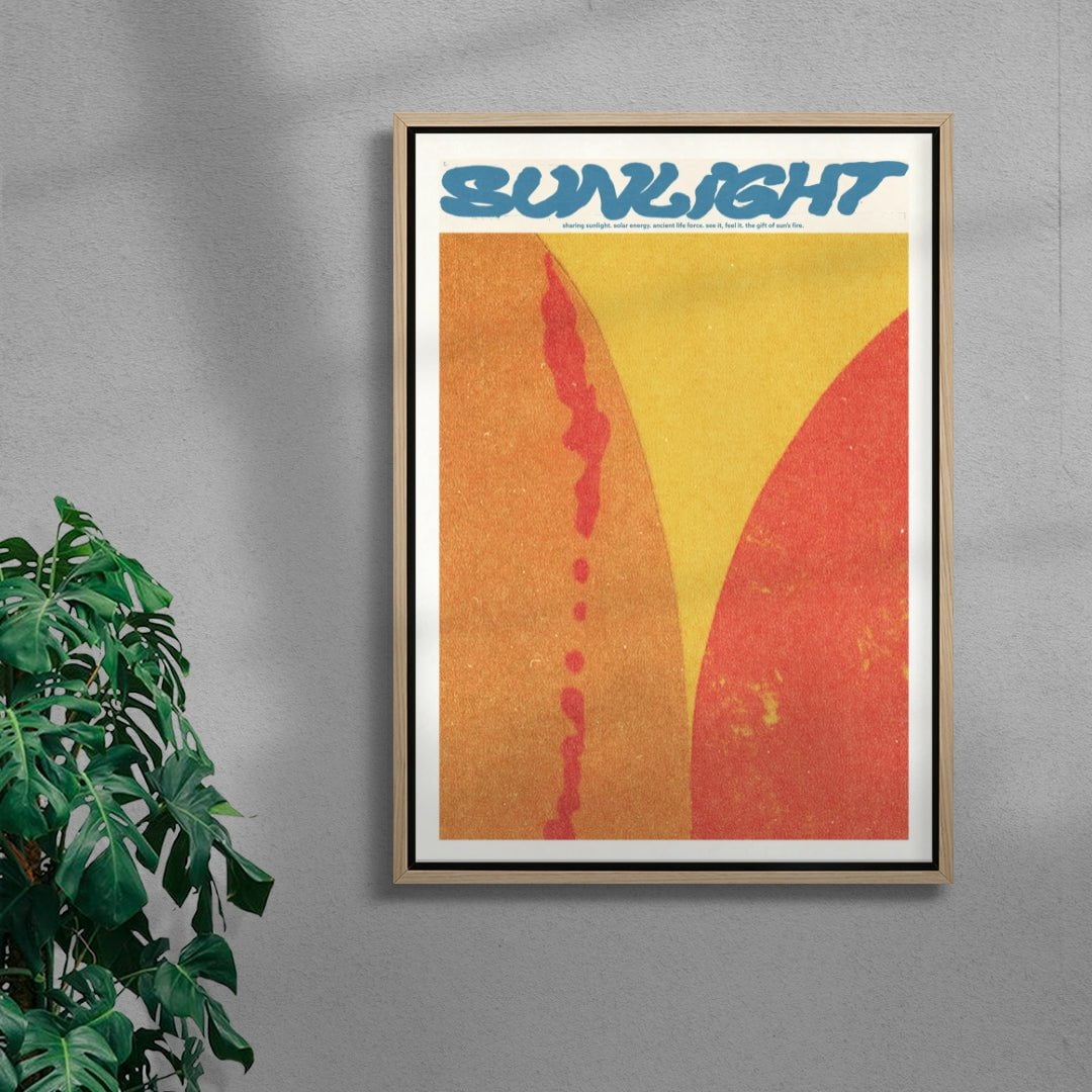sunlight contemporary wall art print by Imo Sinclair - sold by DROOL