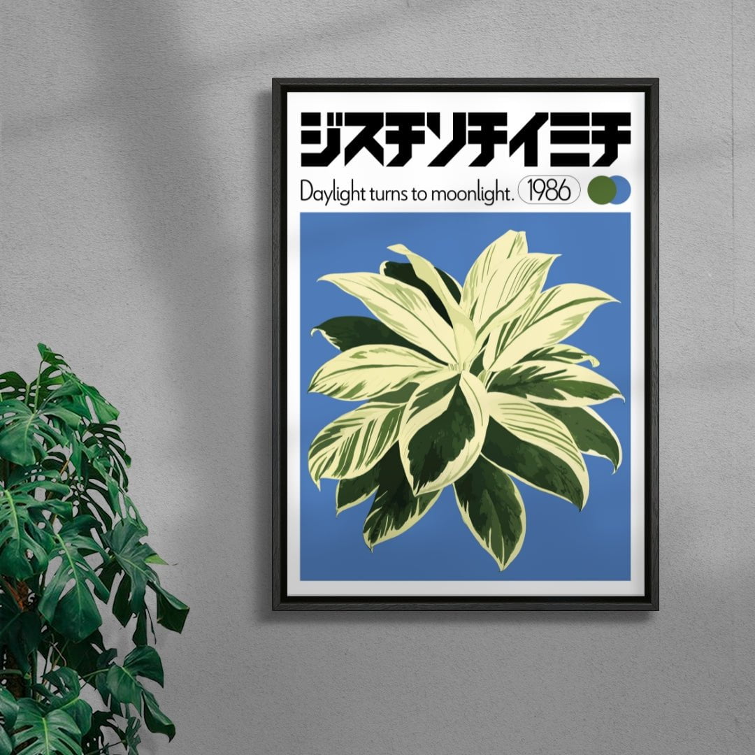 Dracaena contemporary wall art print by George Kempster - sold by DROOL