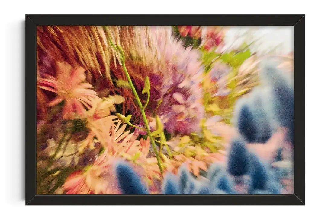 Floral Blur contemporary wall art print by Molly Strohl - sold by DROOL