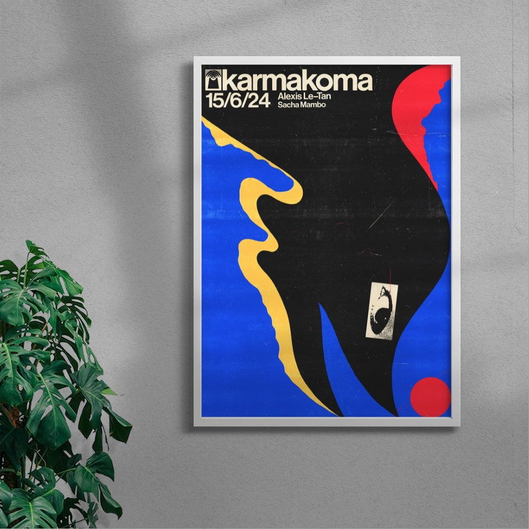 Karmakoma ALT/MAMBO contemporary wall art print by Floating Bstrd - sold by DROOL