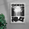 GODS contemporary wall art print by Todd Pham - sold by DROOL