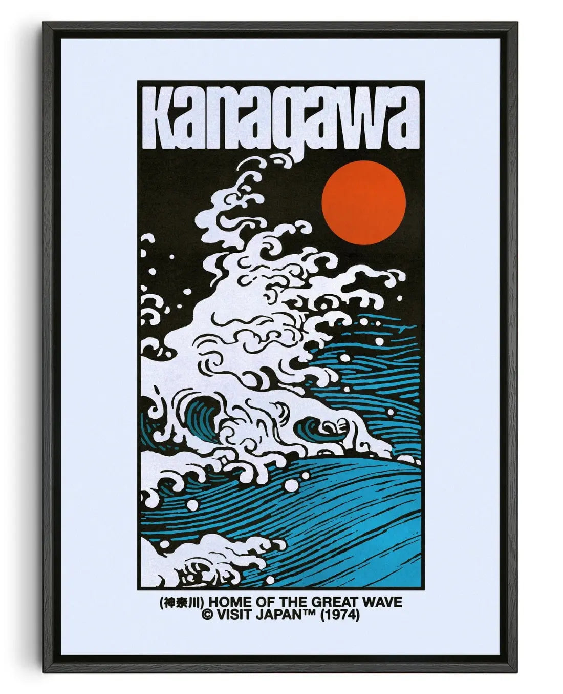 Kanagawa contemporary wall art print by Othman Zougam - sold by DROOL