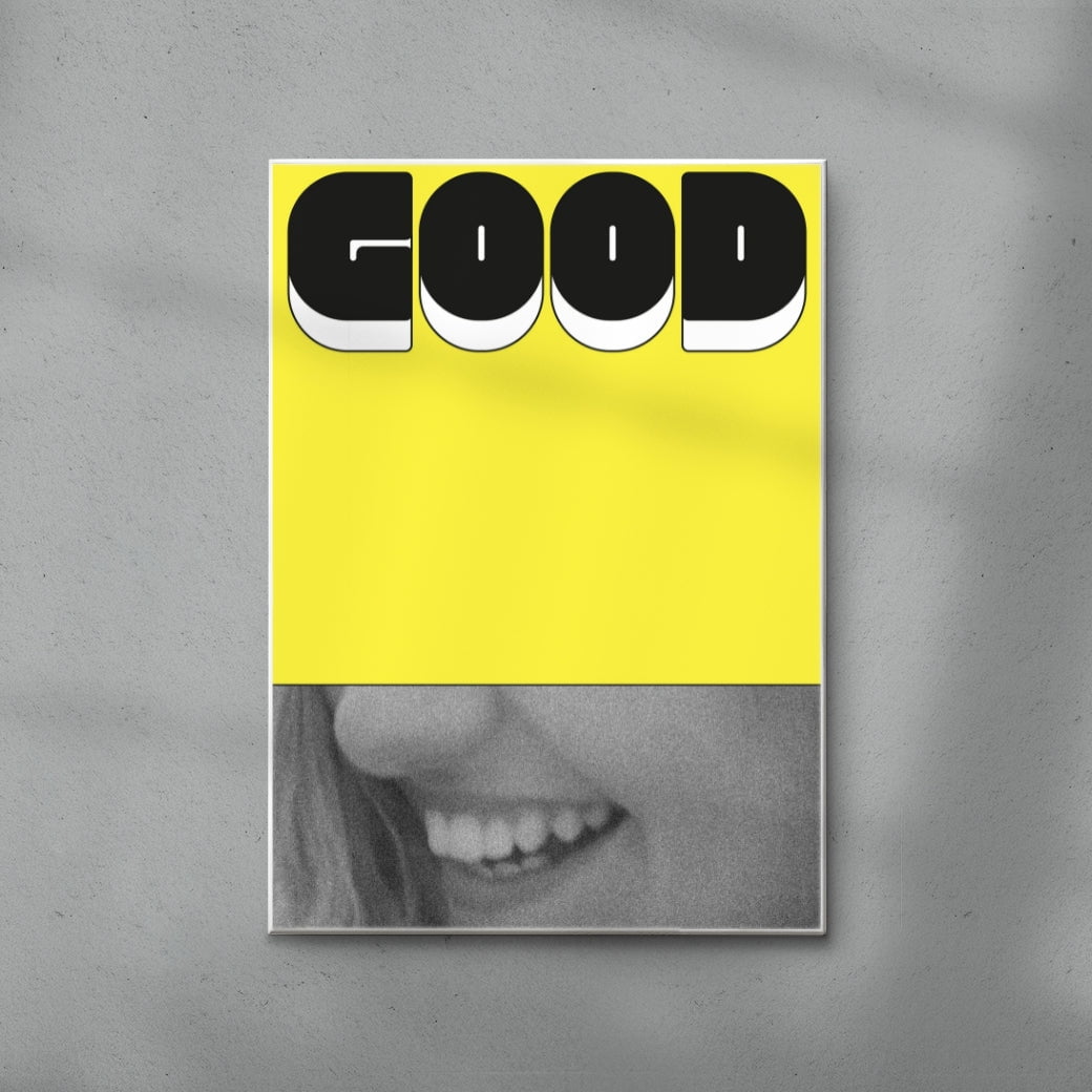 Good. contemporary wall art print by Jorge Santos - sold by DROOL