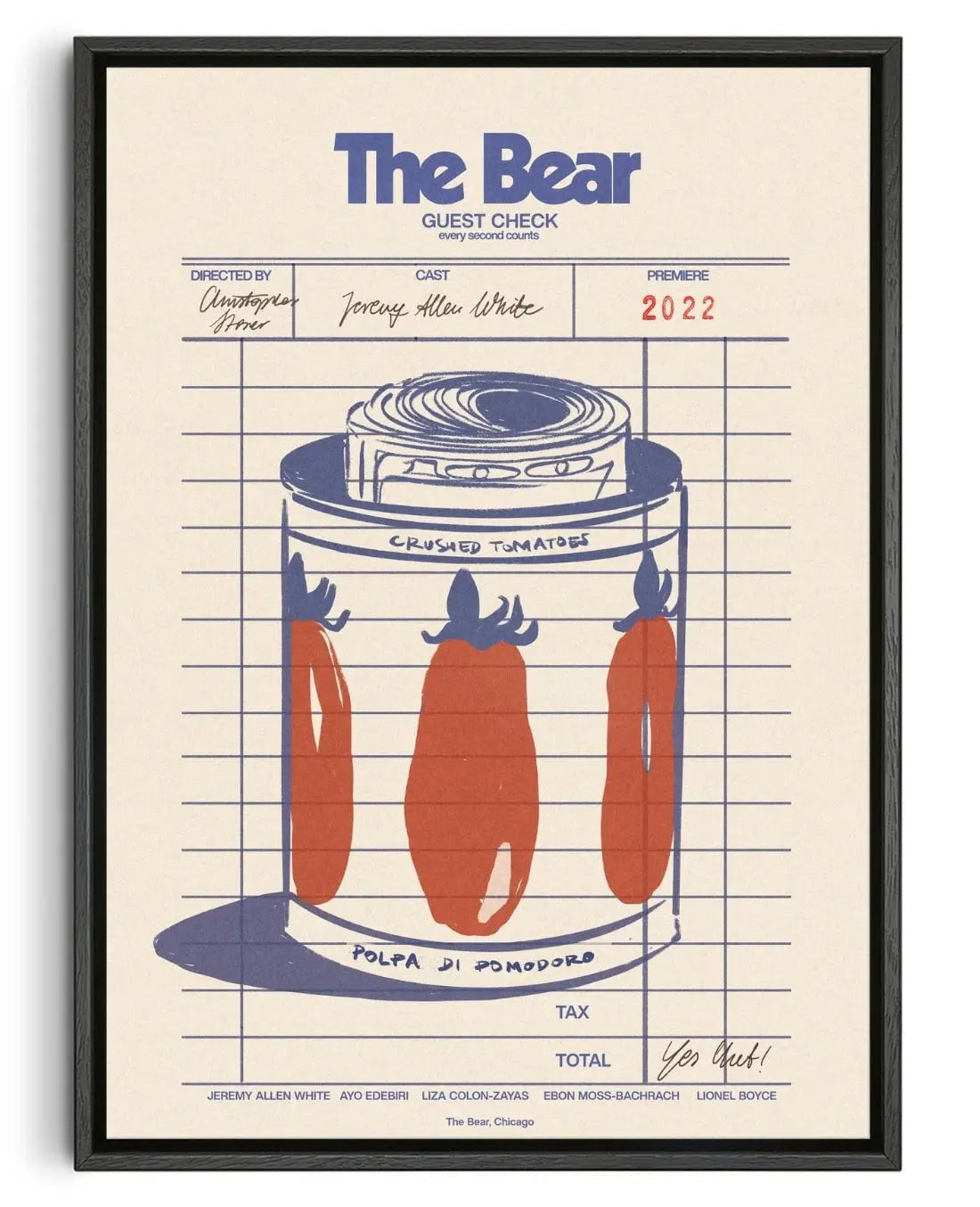 The Bear contemporary wall art print by Justyna Frąckiewicz - sold by DROOL