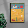 Enjoy Your Life 2 contemporary wall art print by Imo Sinclair - sold by DROOL