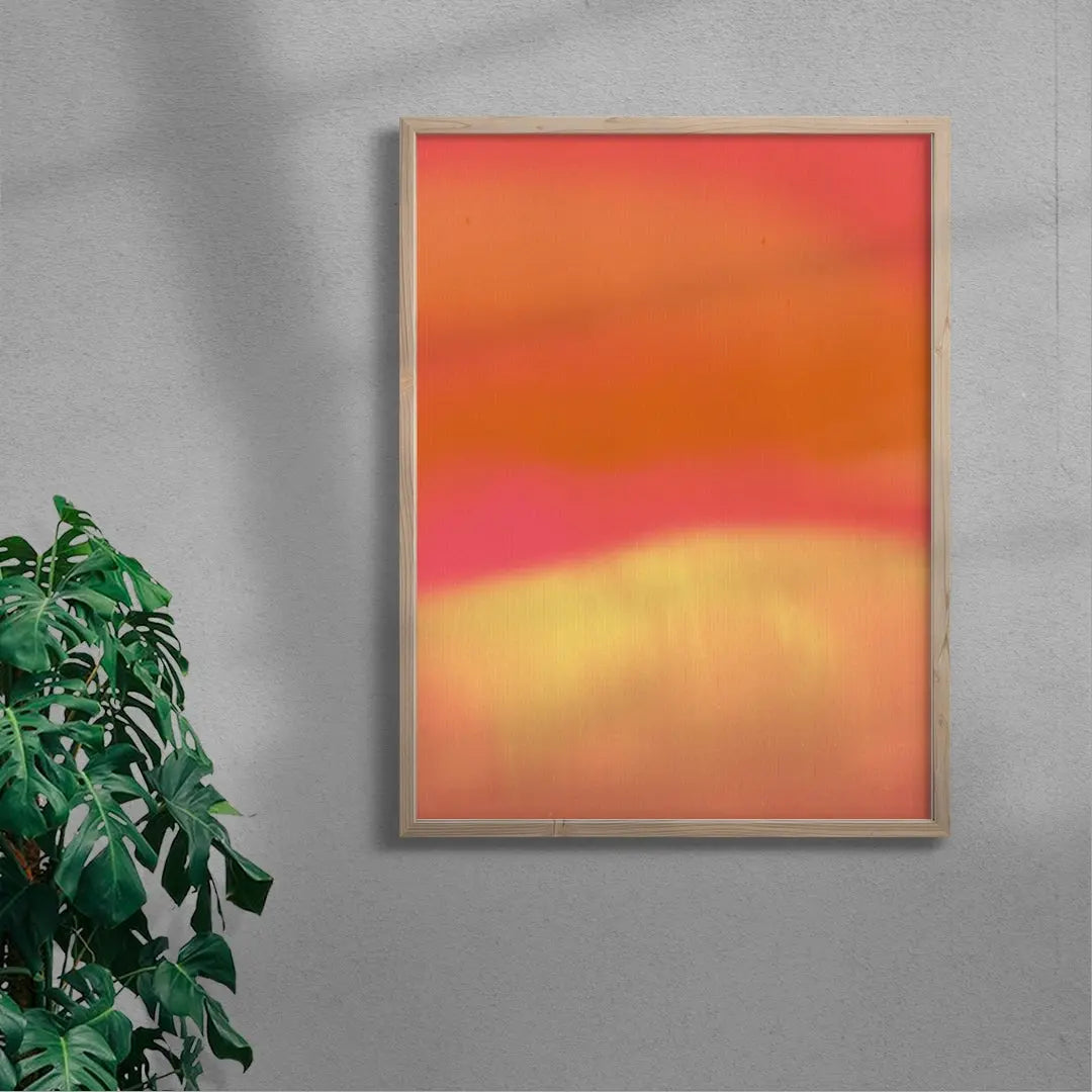 Abstract landscape in vivid colors