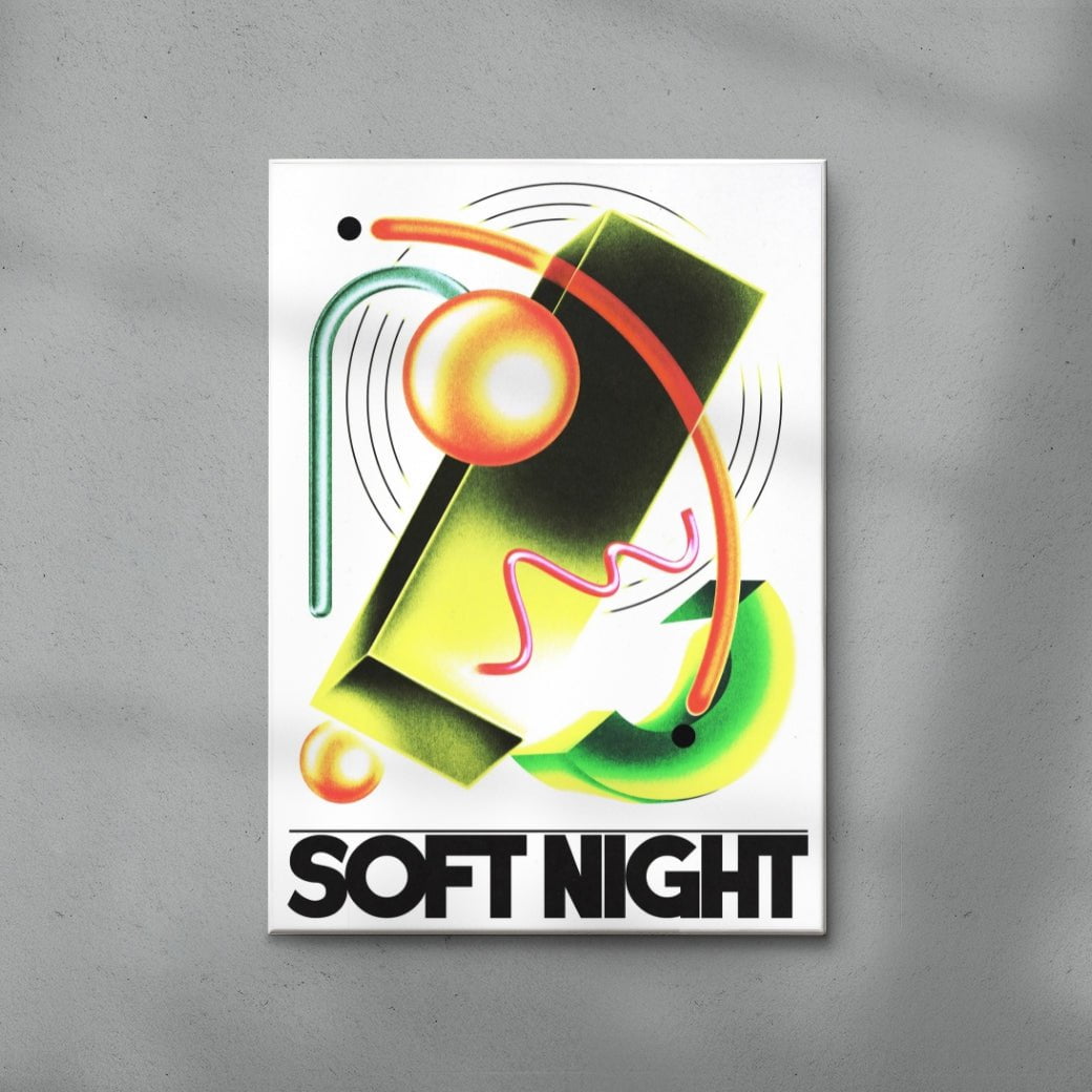 Soft Night contemporary wall art print by Liorzh - sold by DROOL