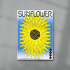 Sunflower contemporary wall art print by John Schulisch - sold by DROOL