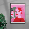 Flora contemporary wall art print by Kissi Ussuki - sold by DROOL