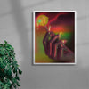 Melts in your hand contemporary wall art print by Ed Reika - sold by DROOL