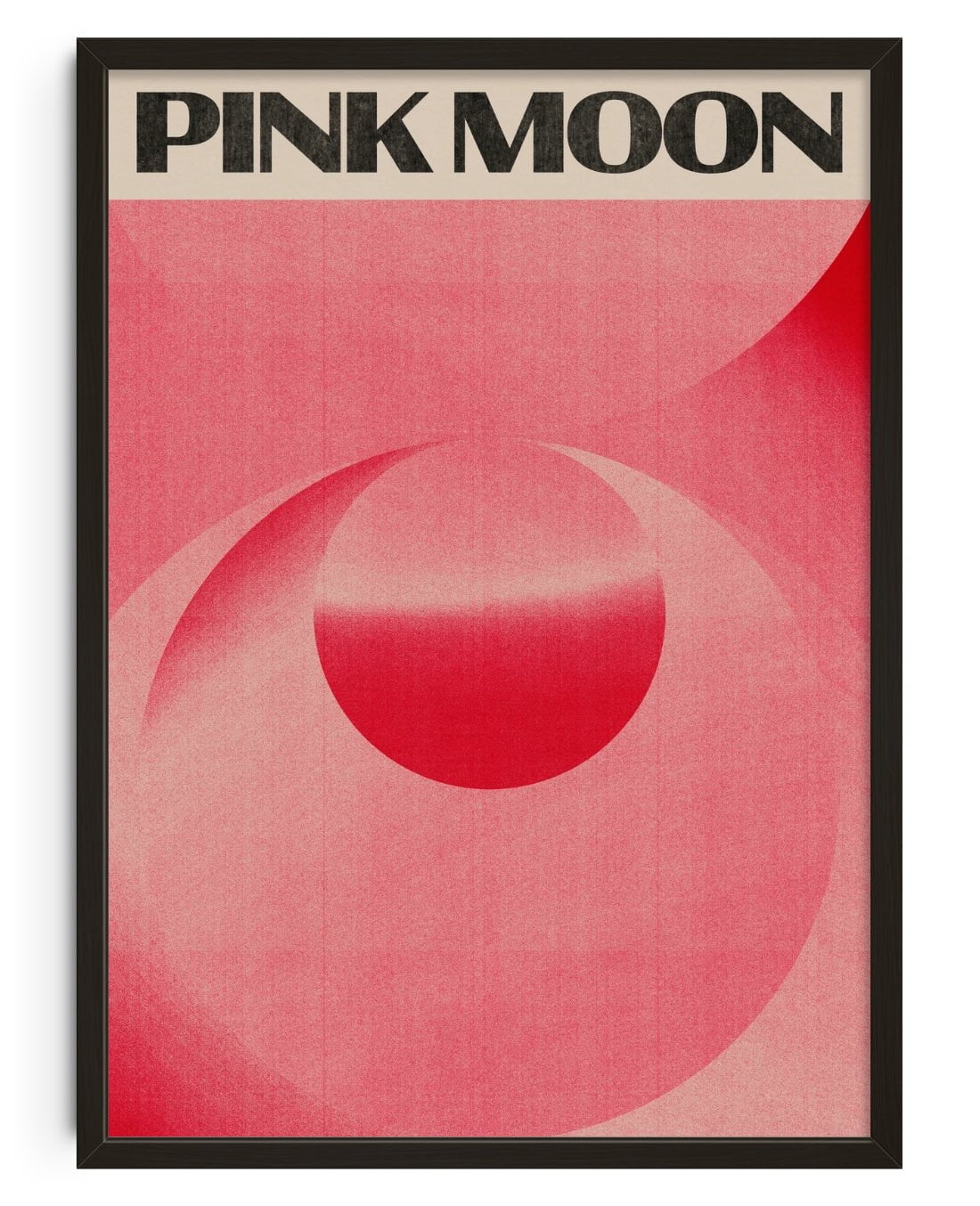 Pink Moon contemporary wall art print by Henry M. - sold by DROOL