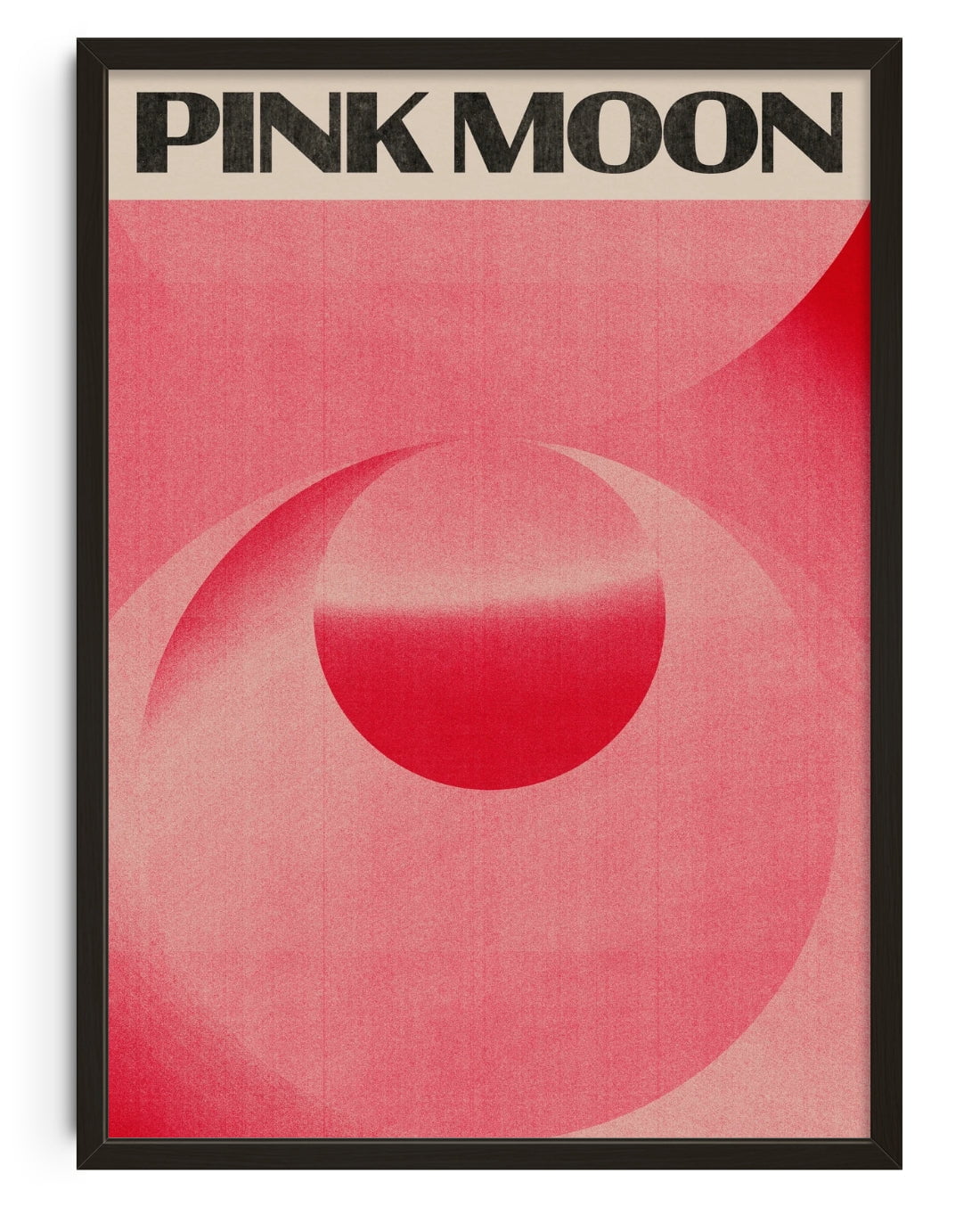 11.7x16.5" (A3) / Unframed Pink Moon - UNFRAMED contemporary wall art print by Henry M. - sold by DROOL