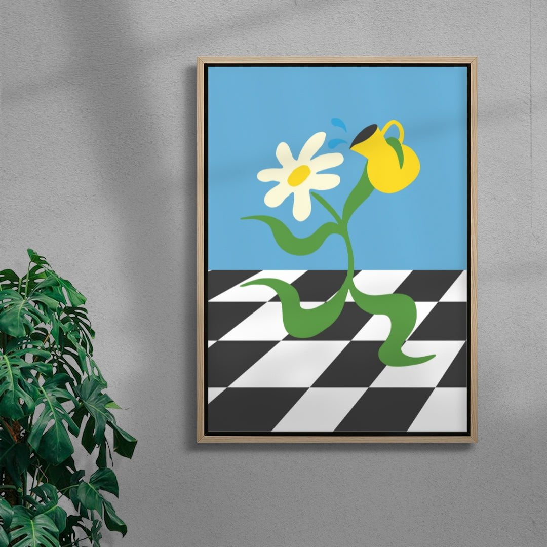 Flower 6 contemporary wall art print by Max Blackmore - sold by DROOL
