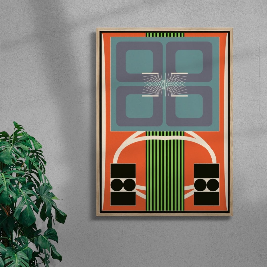 Coexistence contemporary wall art print by Tristan Huschke - sold by DROOL