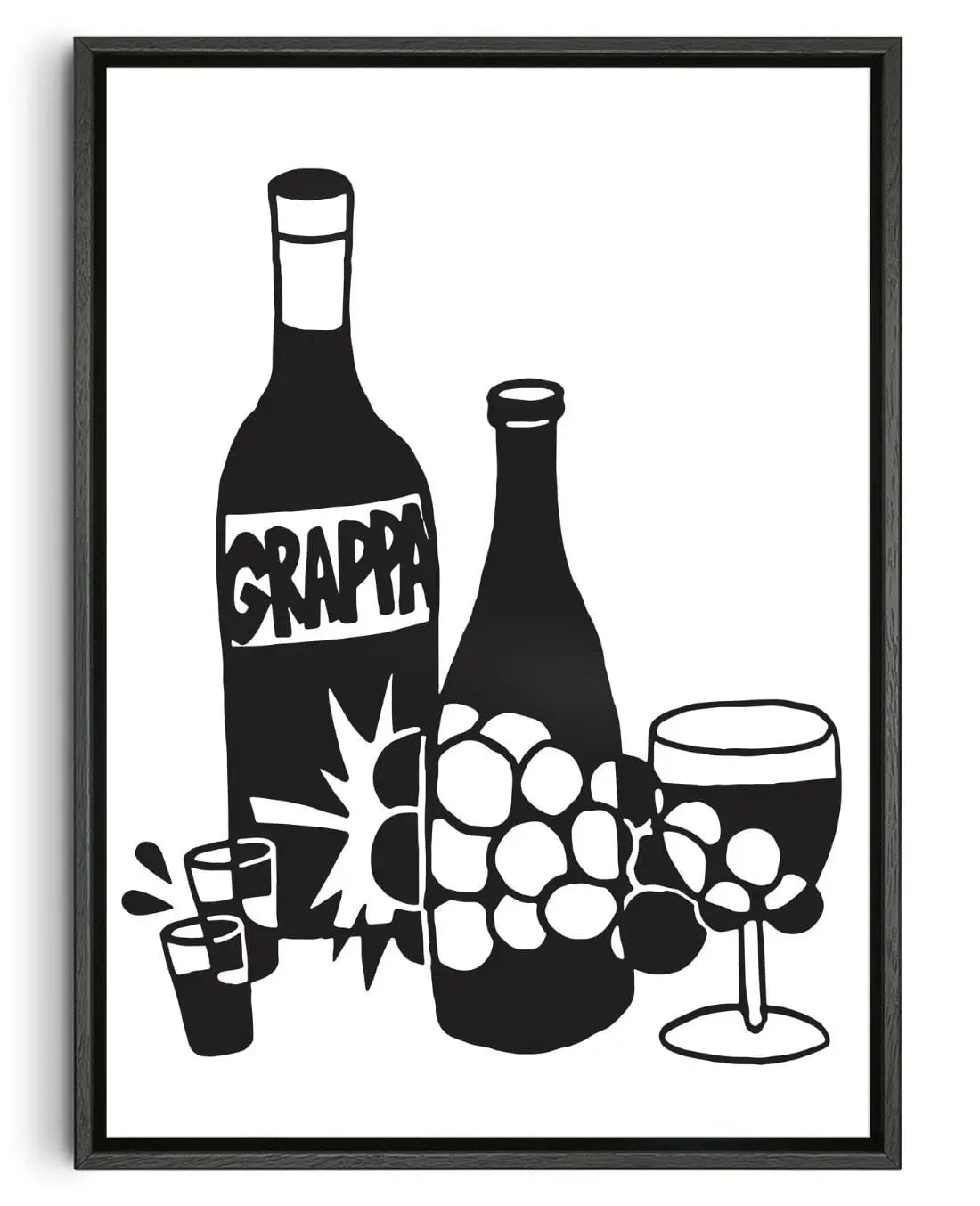 GRAPPA contemporary wall art print by Max Blackmore - sold by DROOL