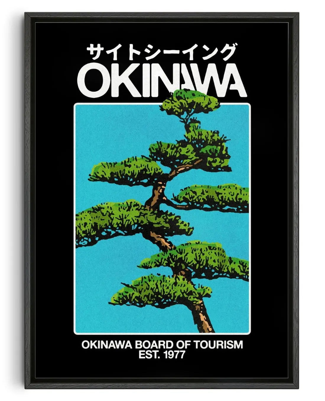 Okinawa 1 (Black) contemporary wall art print by Othman Zougam - sold by DROOL