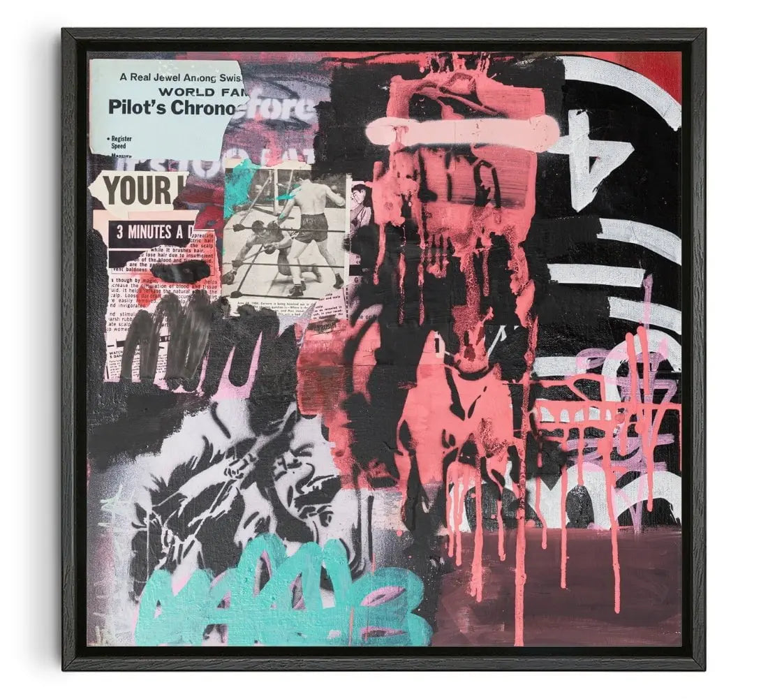 Here and Now contemporary wall art print by Caitlin Flood-Molyneux - sold by DROOL