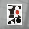Red Sun Print contemporary wall art print by Rikki Hewitt - sold by DROOL