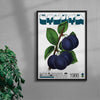 Blue Plum contemporary wall art print by George Kempster - sold by DROOL