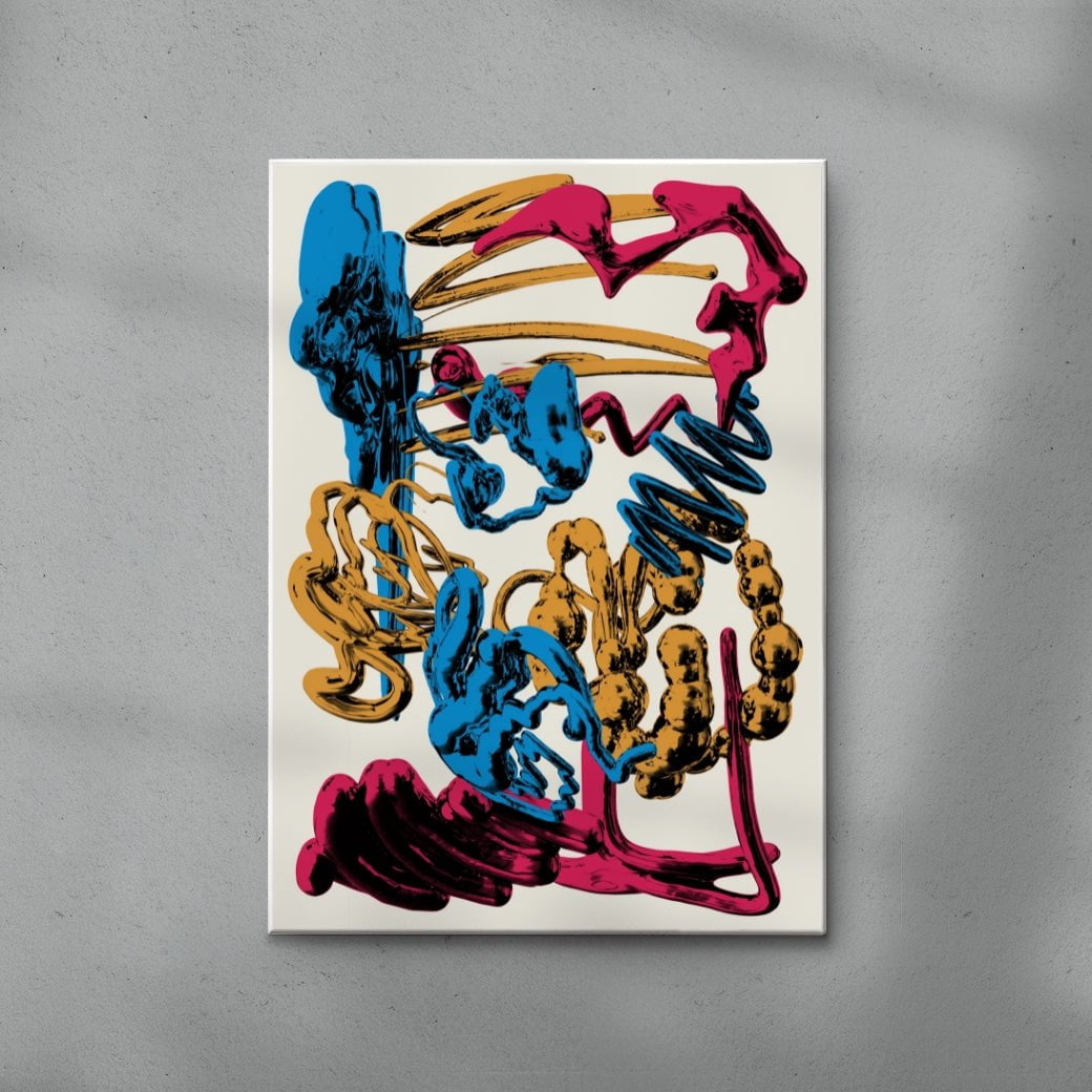 Oculus Waves contemporary wall art print by Tristan Miller - sold by DROOL