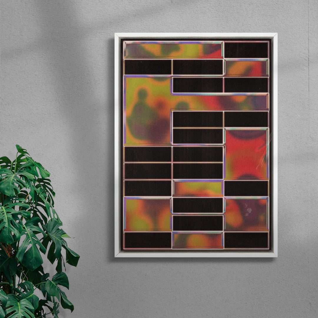 Blocks contemporary wall art print by Jorge Santos - sold by DROOL