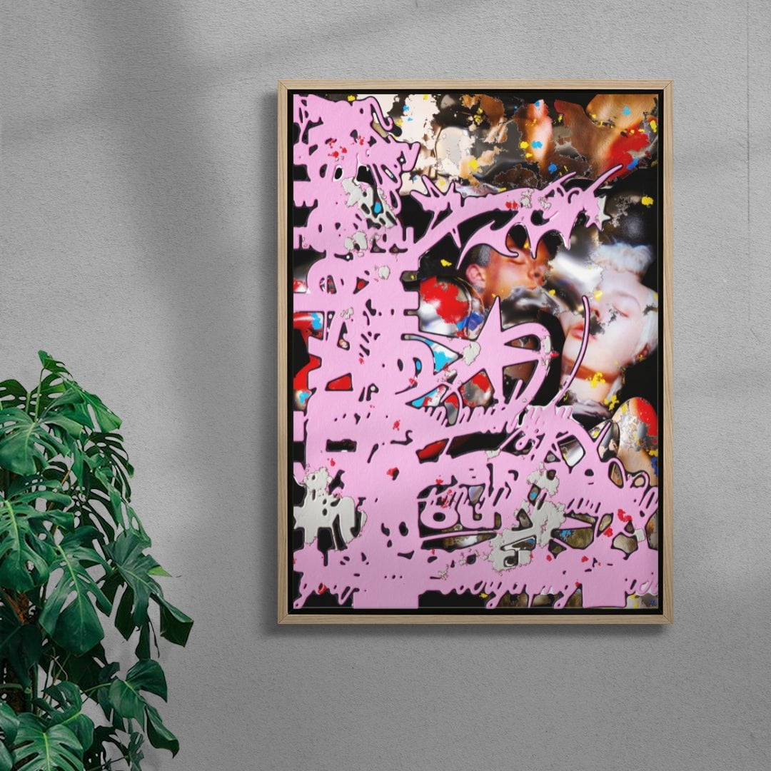 Are You Even Real contemporary wall art print by Kitasavi - sold by DROOL