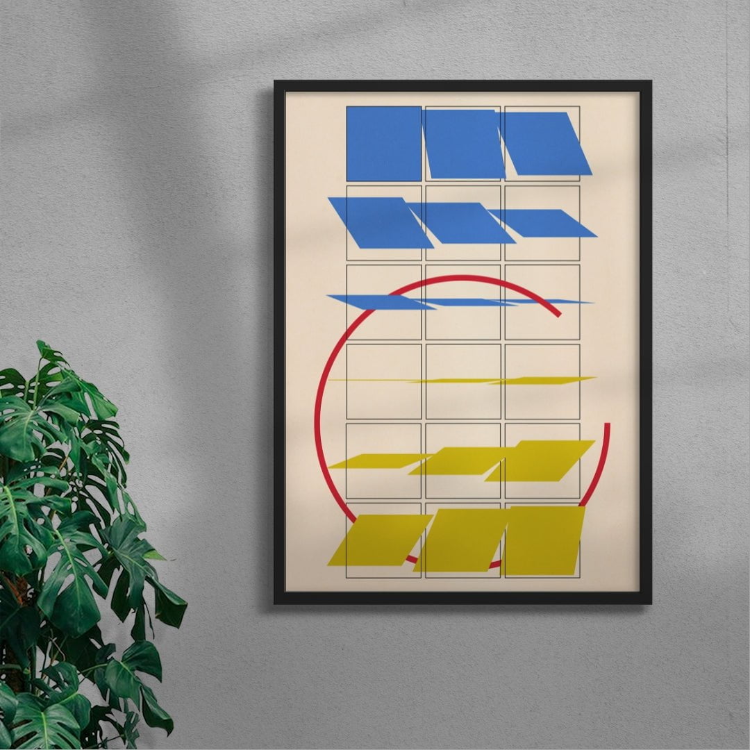 Loop contemporary wall art print by Edan Strachan - sold by DROOL