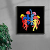 Mushrooms At Midnight contemporary wall art print by Aley Wild - sold by DROOL