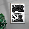 The Brothers and the Oath contemporary wall art print by Célestin Krier - sold by DROOL