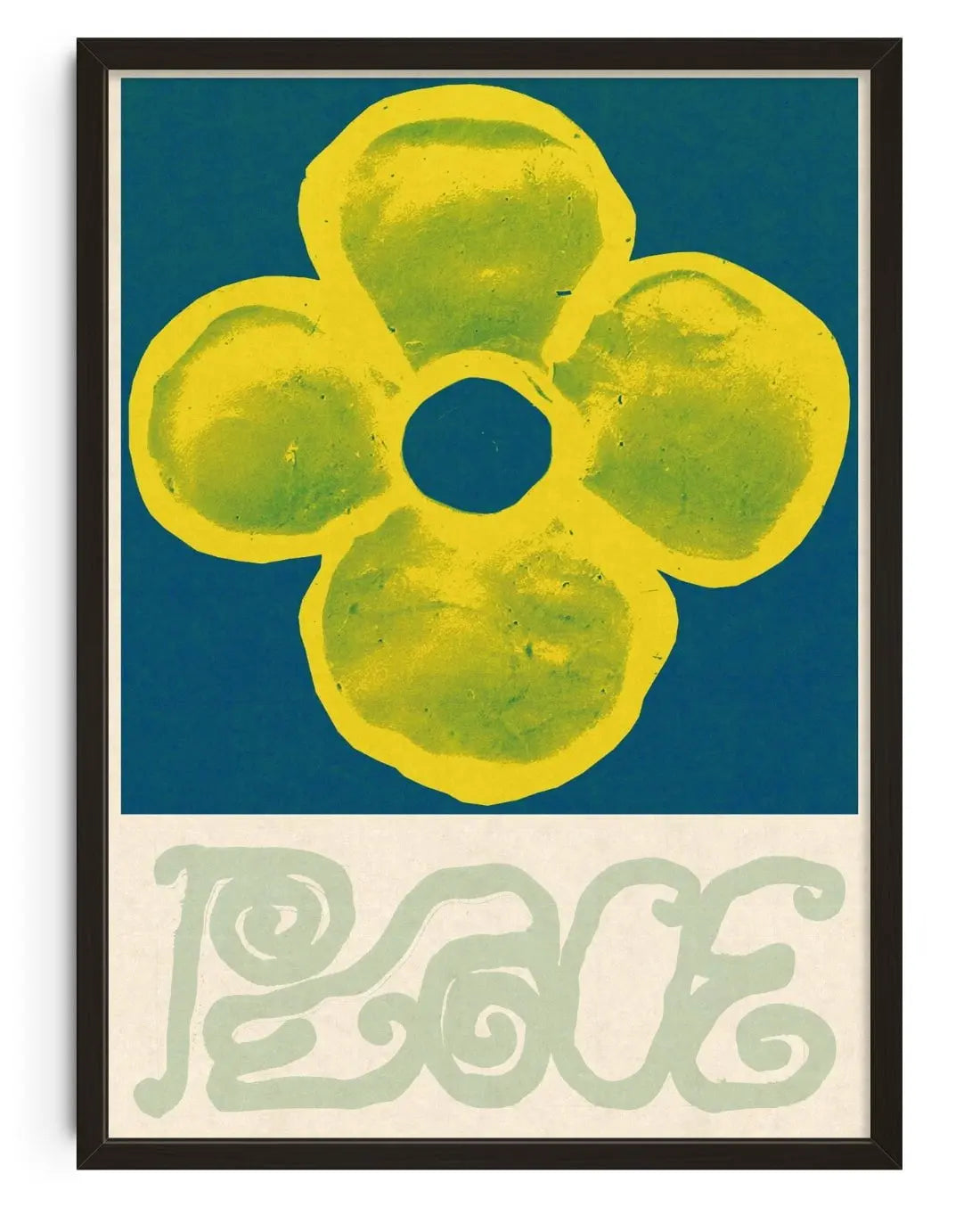PEACE contemporary wall art print by Imo Sinclair - sold by DROOL