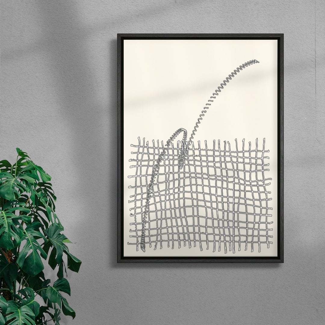 Over It contemporary wall art print by Jannis Zell - sold by DROOL