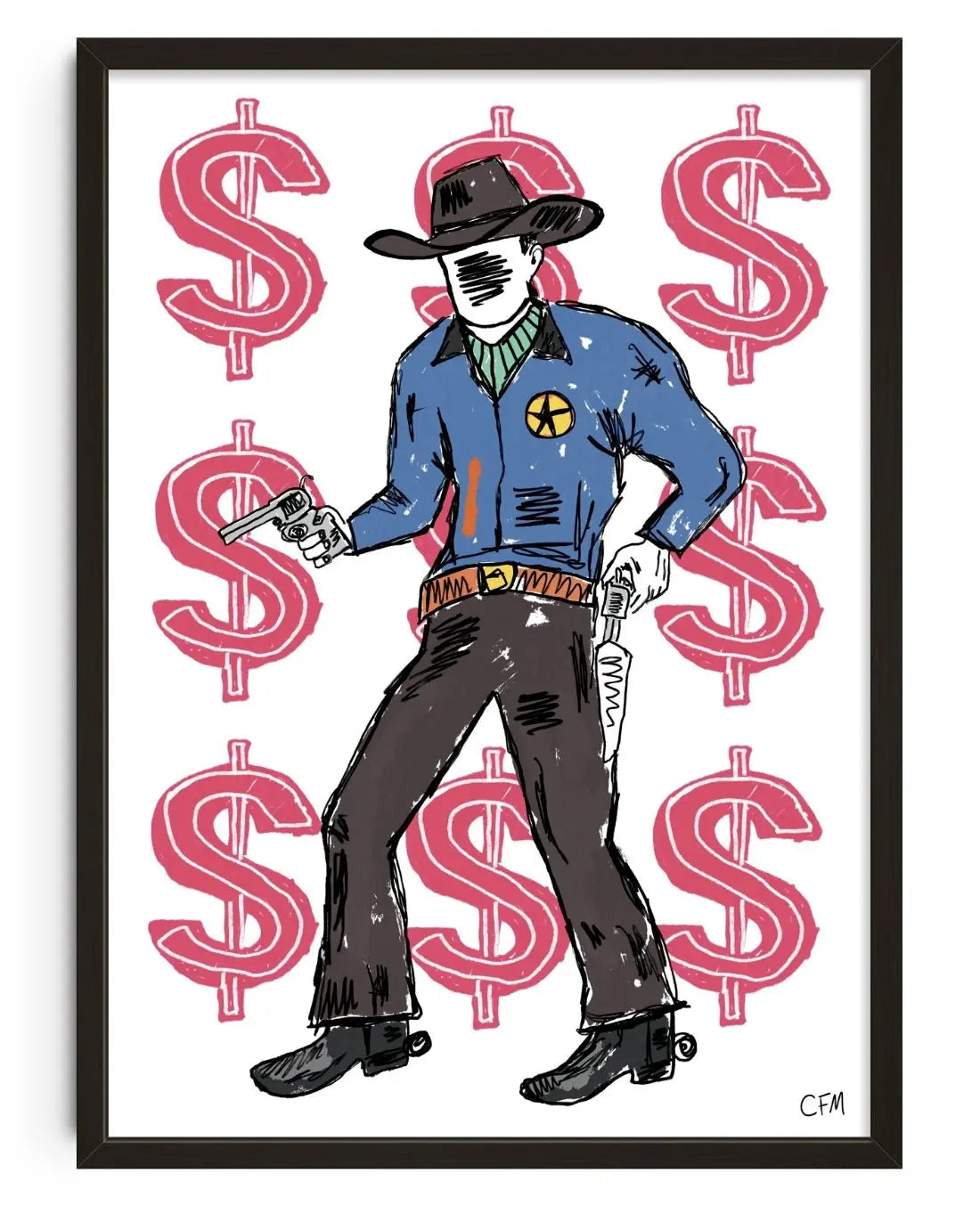 Hands Up contemporary wall art print by Caitlin Flood-Molyneux - sold by DROOL