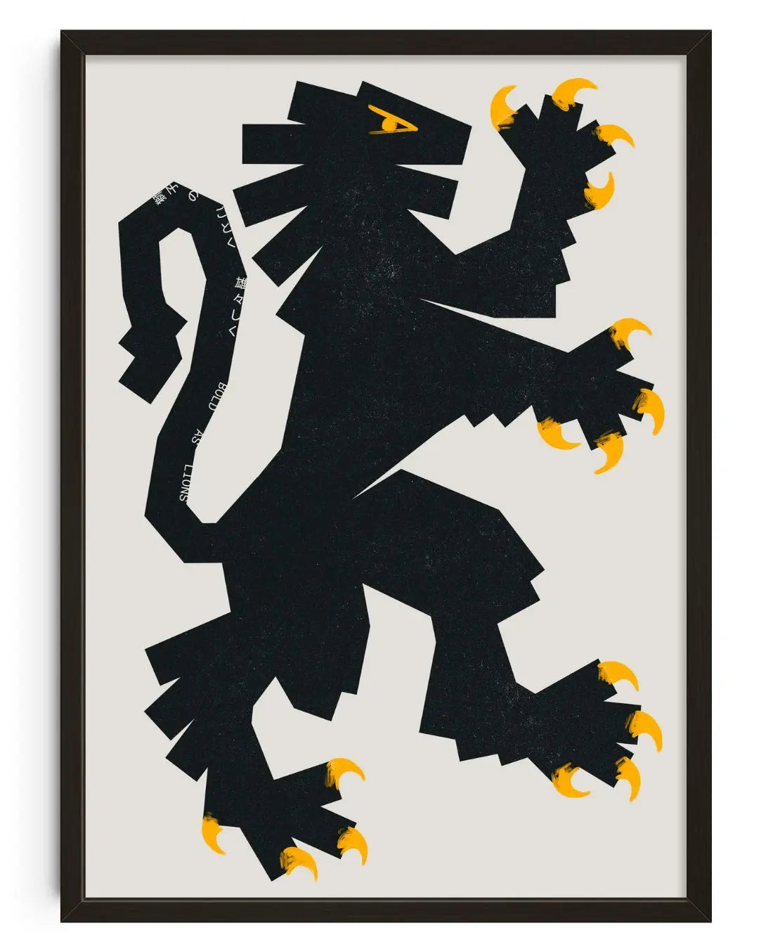 BOLD AS LIONS contemporary art print by Xtian Miller - sold by DROOL