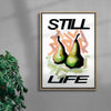 Pear Life contemporary wall art print by 3WillyT - sold by DROOL
