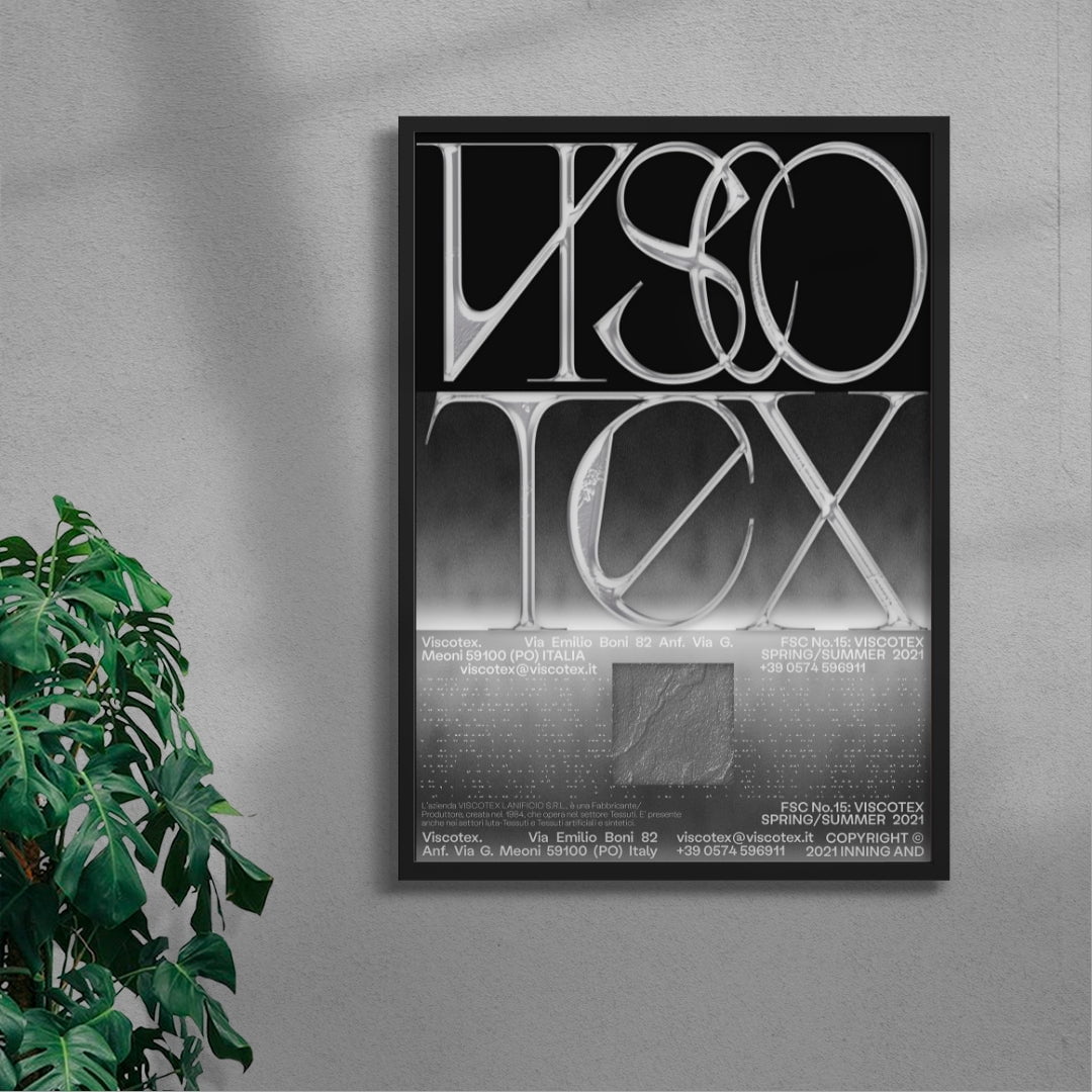 Viscotex contemporary wall art print by Hui Hwang - sold by DROOL