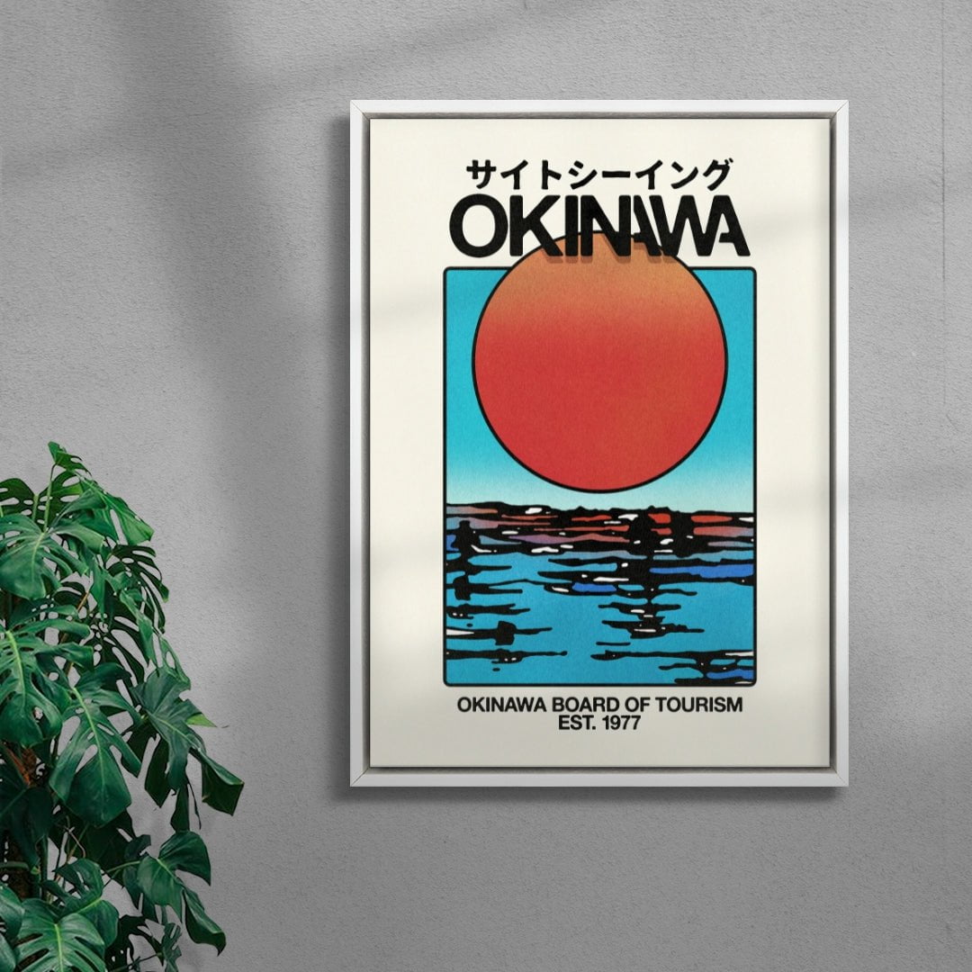 Okinawa 2 contemporary wall art print by Othman Zougam - sold by DROOL