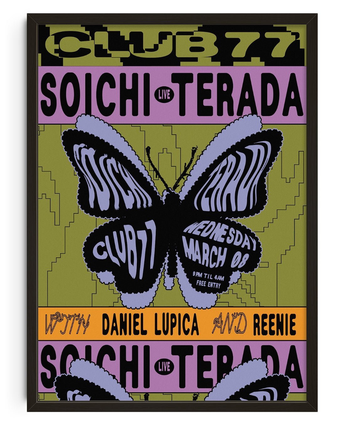 Soichi Terada at Club 77 Sydney contemporary wall art print by Gabrielle White - sold by DROOL