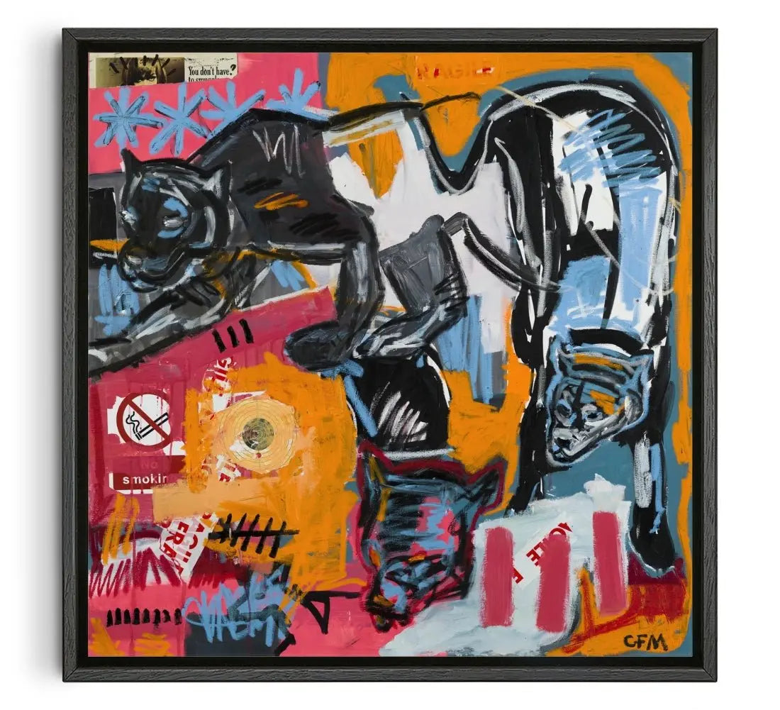Ambush contemporary wall art print by Caitlin Flood-Molyneux - sold by DROOL