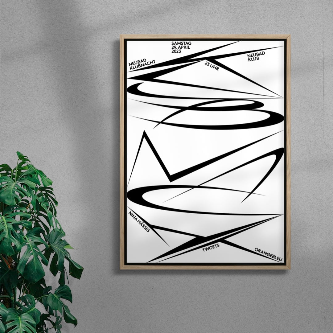 Klubnacht Neubad contemporary wall art print by Alessio Borando - sold by DROOL