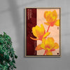 Magnolia contemporary wall art print by MEDG - sold by DROOL