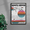 Rosk Atom contemporary wall art print by Jules Bigot - sold by DROOL