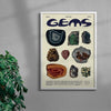 Gems contemporary wall art print by Coveposter - sold by DROOL